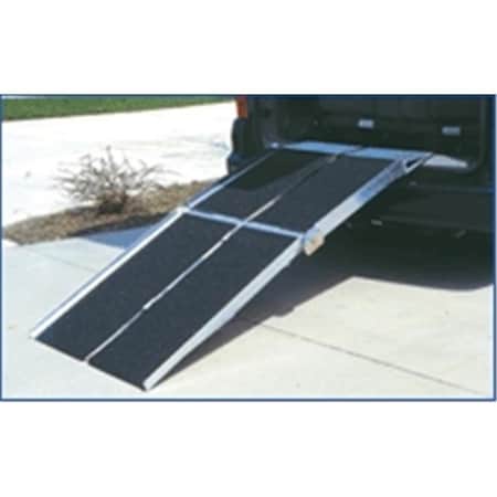 Prairie View Industries Prairie View Industries 7-ft x 30-in Portable Multifold Reach Wheelchair Ramp 800 lb. Weight Capacity Maximum 14-in Rise UTW730